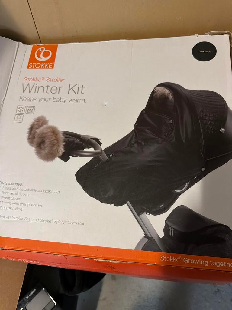 Stokke Stroller Winter Kit - Onyx Black, Ophalen, Zo goed als nieuw