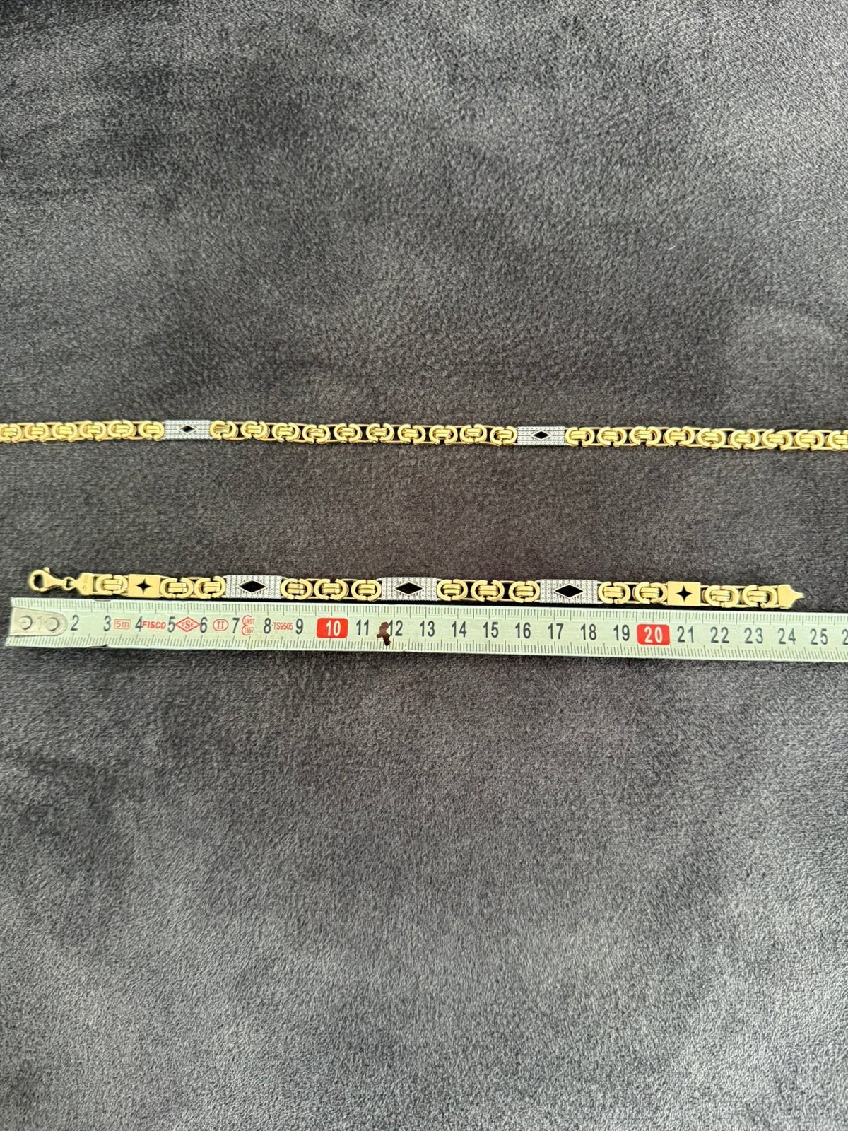 Set koningsschakel armband herenketting 14 karaats Nieuw, Ophalen of Verzenden, Nieuw, Geel, Goud