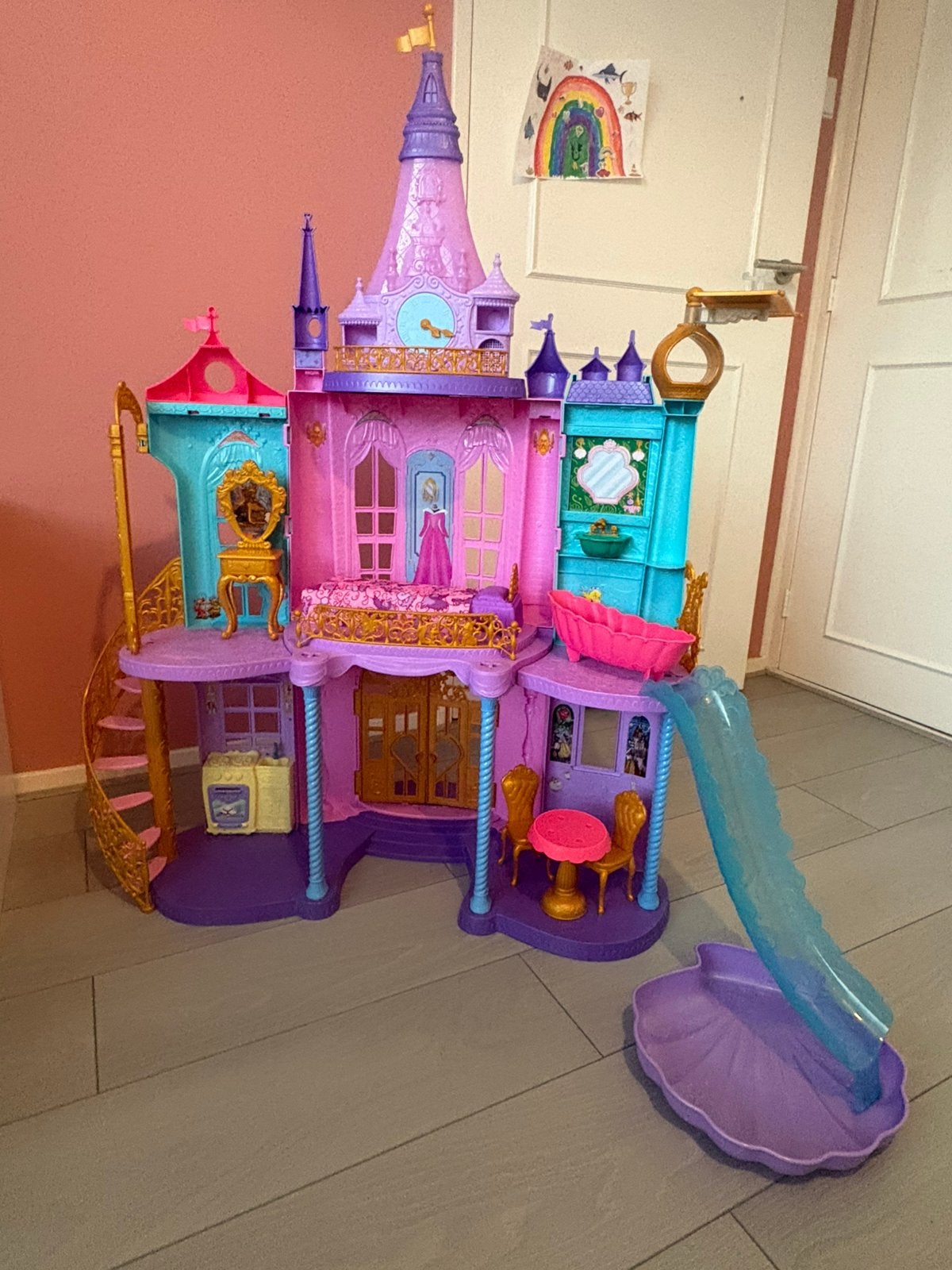 Mega Disney Prinses kasteel, Kinderen en Baby's, Ophalen, Zo goed als nieuw, Poppenhuis