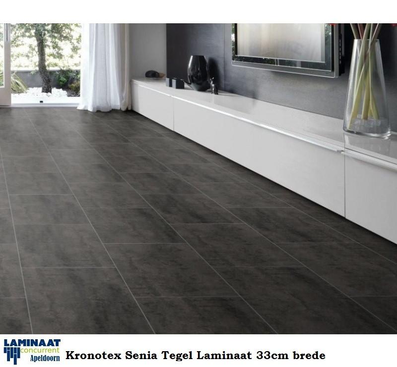 Tegel Laminaat Antraciet Senia 138cm lang X 32,6cm breed, Huis en Inrichting, Stoffering | Vloerbedekking, 75 m² of meer, Zwart