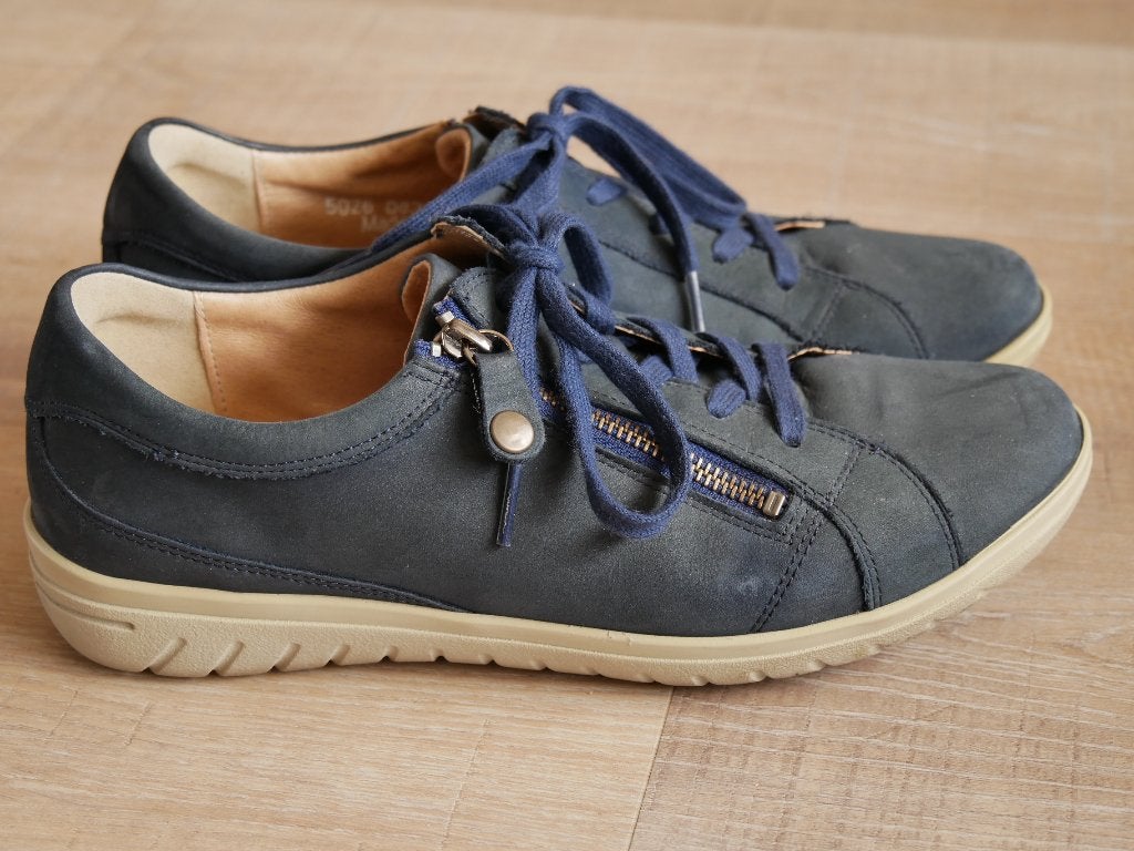 Hartjes schoenen dames maat 6,5 / 40 blauw met enkele rits, Blauw, Ophalen of Verzenden, Hartjes, Sneakers of Gympen