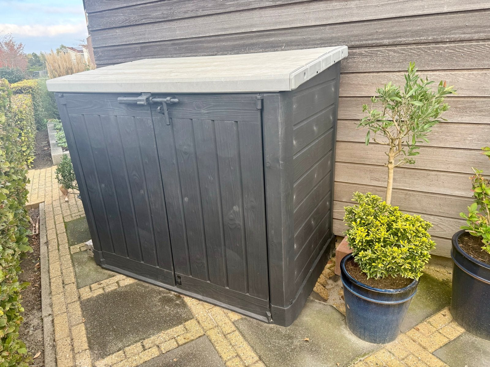 Keter Store It Out Max opbergbox - Zo goed als nieuw, Tuin en Terras, Ophalen, Zo goed als nieuw, Kunststof, Containerberging