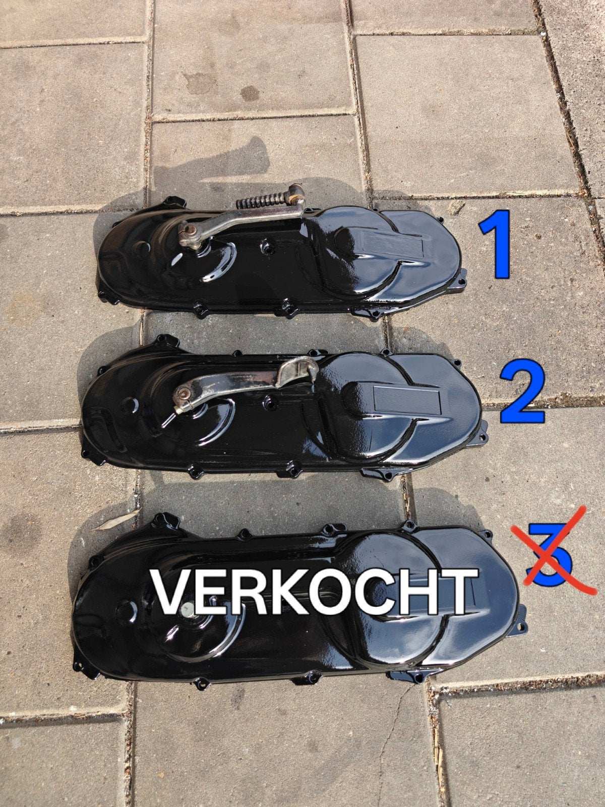 3x carterkap minarelli horizontaal carter deksel, Ophalen of Verzenden, Blok, Yamaha