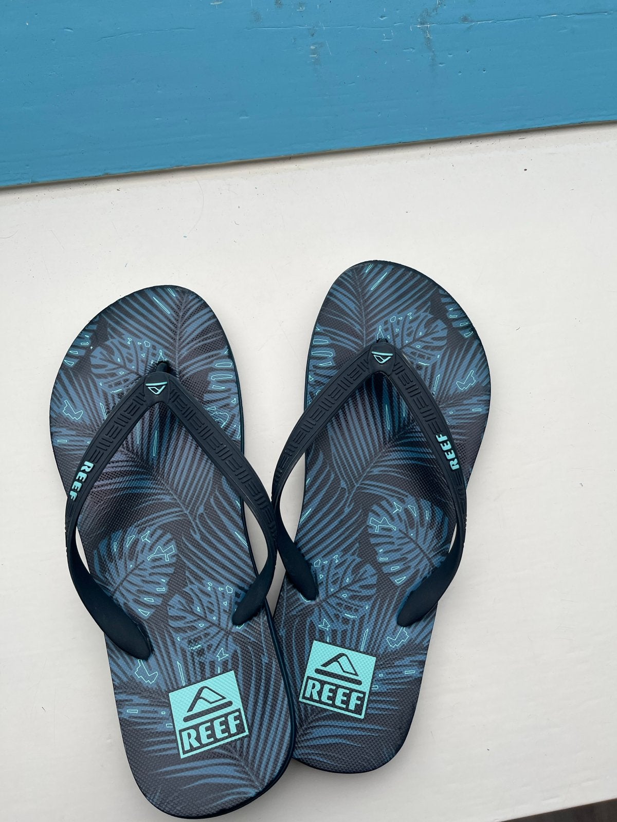 Reef Slippers Maat 42/43 - Comfortabel en Stijlvol, Verzenden, Zo goed als nieuw, Blauw, Slippers