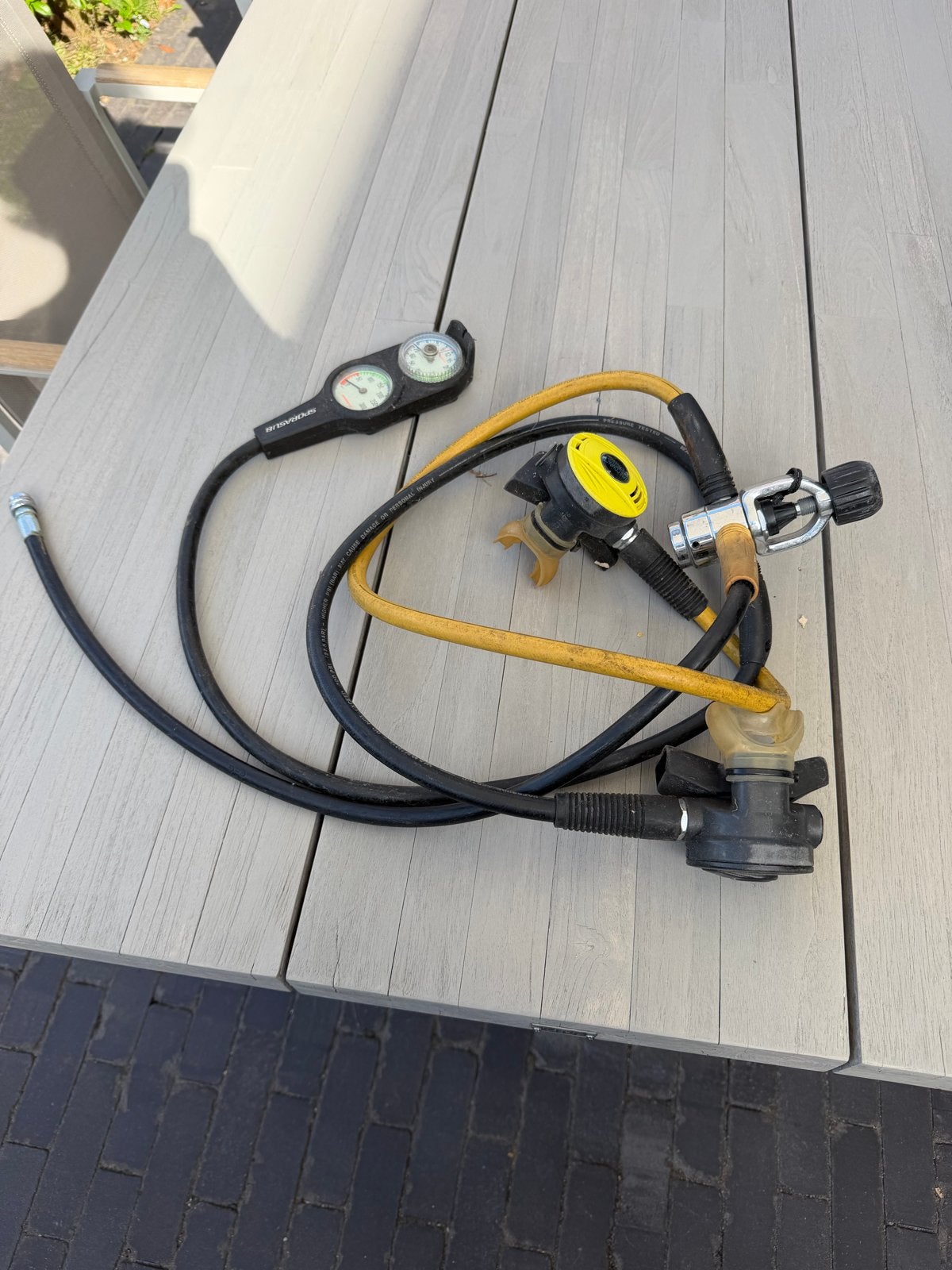 Duikautomaat Sporasub duikregelaar manometer en dieptemeter, Watersport en Boten, Ophalen of Verzenden, Gebruikt, Overige typen