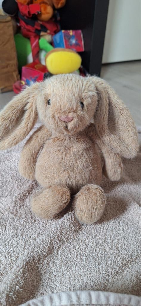Jellycat Bashful Bunny Beige Konijn Knuffel, Jellycat, Ophalen of Verzenden, Met label, Middelgroot (20 tot 80 cm)
