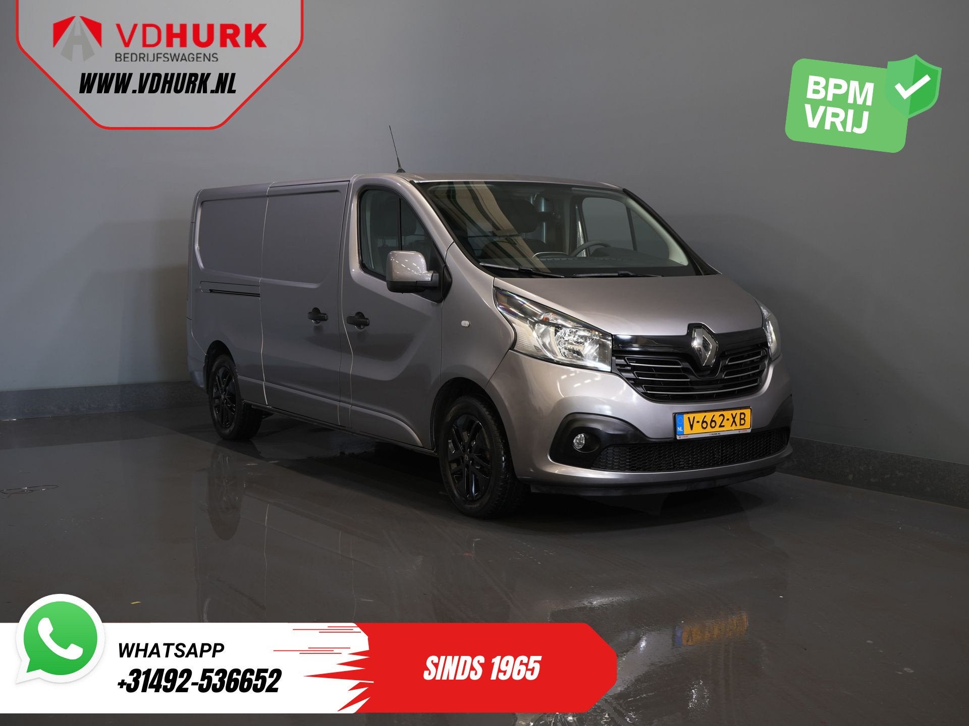 Renault Trafic 1.6 dCi 125 pk L2 Cruise/ PDC/ Navi/ LMV/ Air, Voorwielaandrijving, Stof, Gebruikt, Euro 6