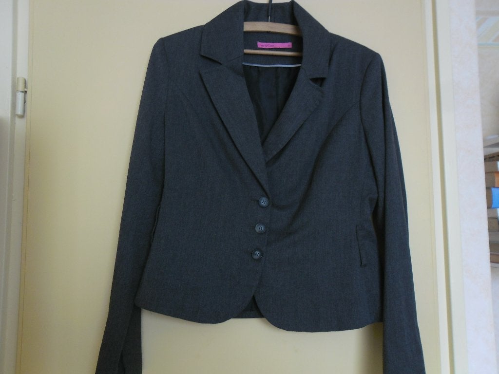 z.g.a.n. grijs dames jasje Maat 40, Maat 38/40 (M), Cane & cane, Ophalen of Verzenden, Zo goed als nieuw