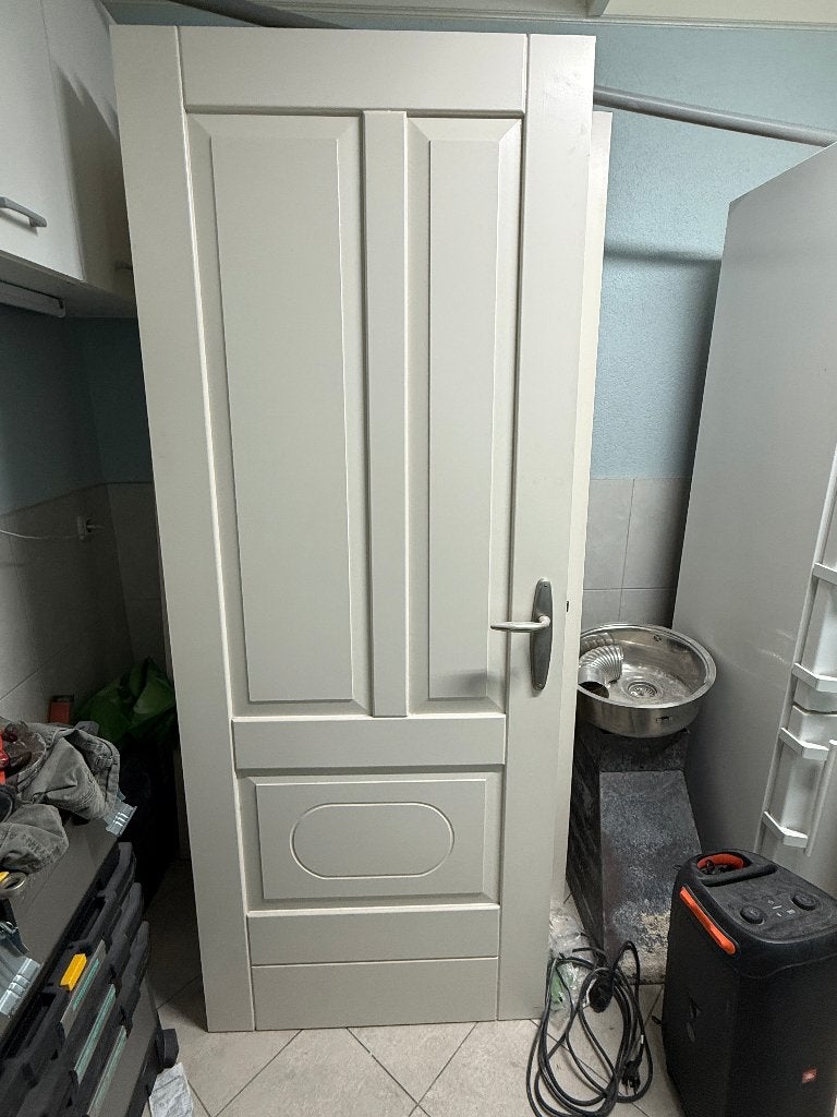 Stompe hardhouten binnendeuren, Ophalen, Gebruikt, 80 tot 100 cm, Binnendeur