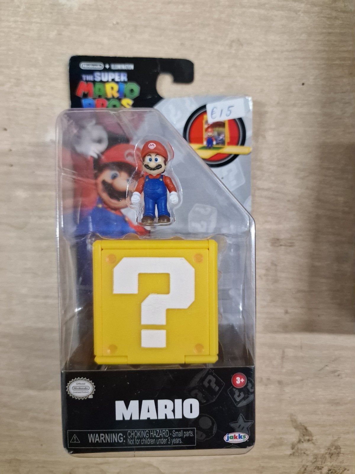 Super Mario Bros. Film Mario mini Figuur met Vraagtekenblok, Ophalen of Verzenden, Nieuw