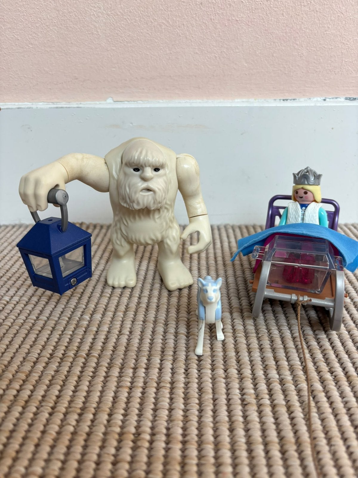 Playmobil Yeti / Sneeuwmonster met prinses, wolf en slee, Ophalen of Verzenden, Gebruikt
