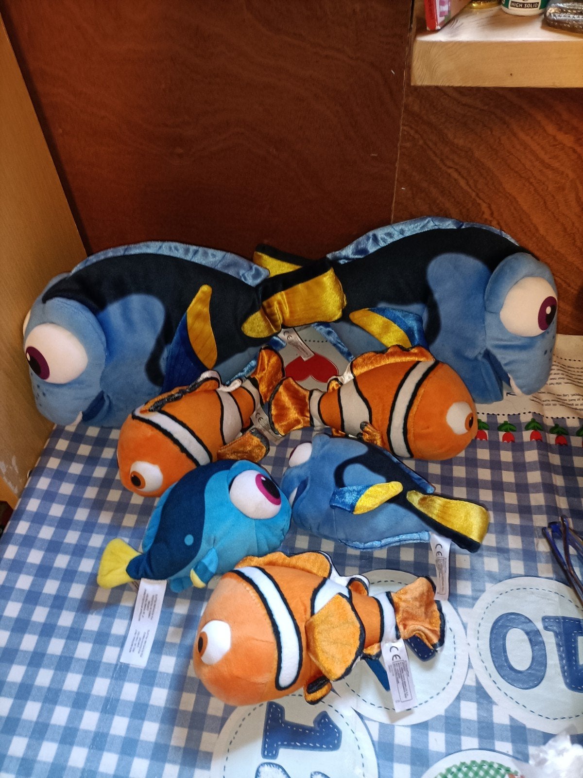 Verzameling Nemo en Dory knuffels 18 cm-30 cm, Ophalen of Verzenden, Zo goed als nieuw, Overige typen