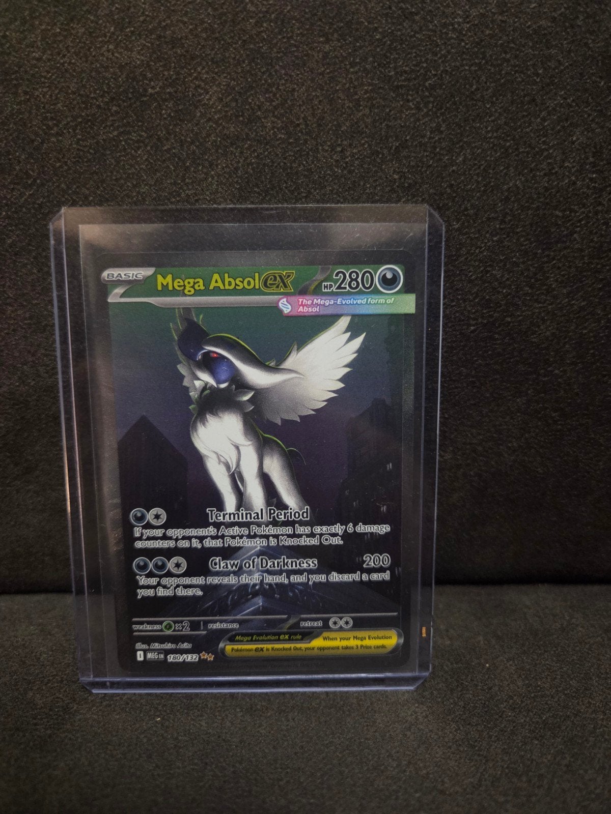 Mega Absol EX Pokémon Kaart - Mega Evolutions #180/132, Ophalen of Verzenden, Nieuw, Losse kaart
