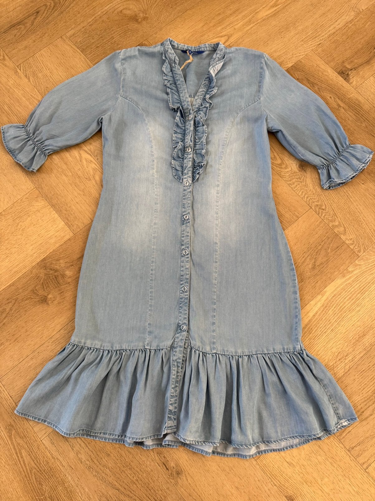 Mooie spijkerjurk Klothberg maat S!, Blauw, Ophalen of Verzenden, Zo goed als nieuw, Maat 36 (S)