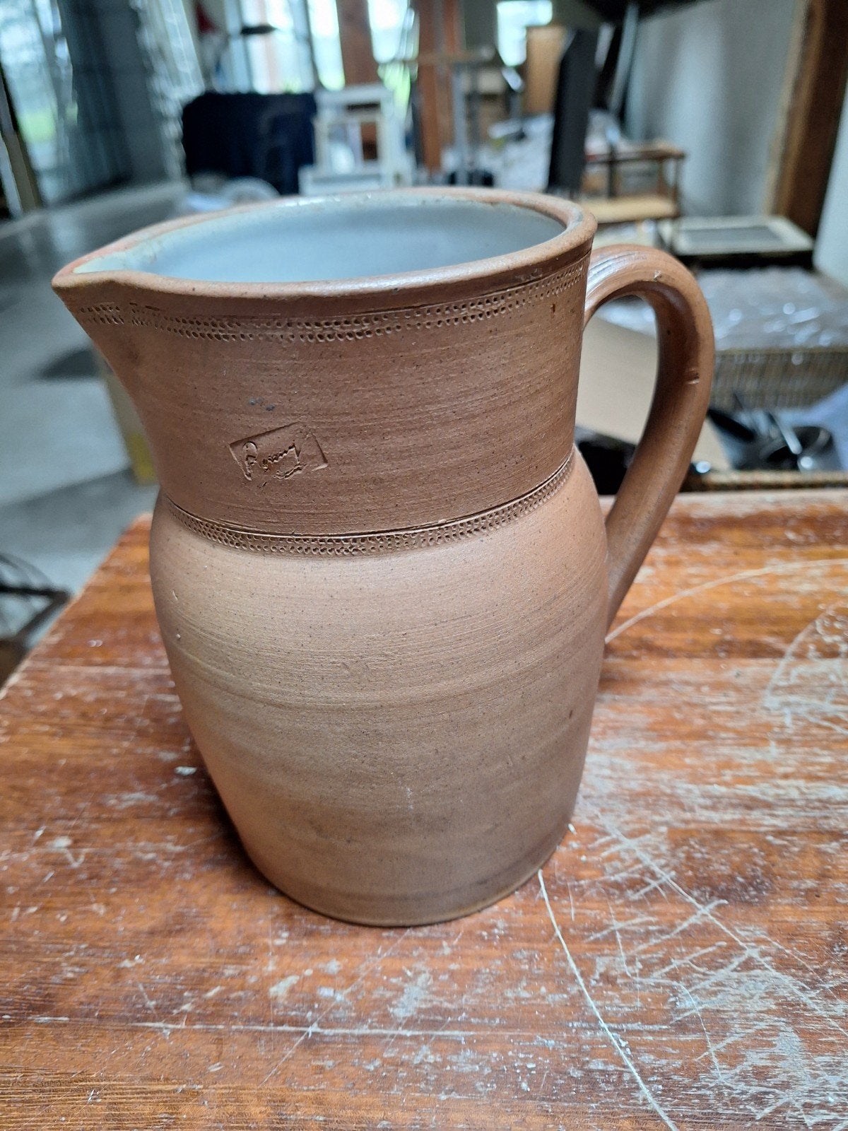 mooie kan, pitcher van Les Grès de Bonny, Ophalen