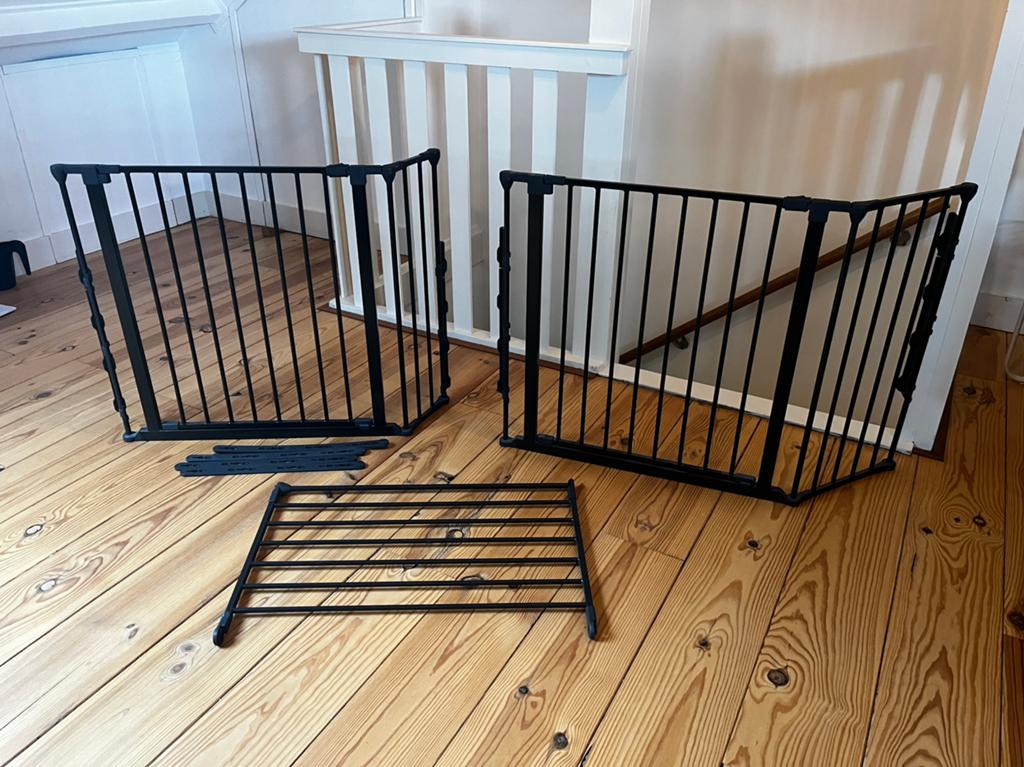 2 Babydan traphekjes met een extra tussenstuk, Kinderen en Baby's, Traphekjes, Ophalen, Zo goed als nieuw, Klemhekje, Metaal of IJzer