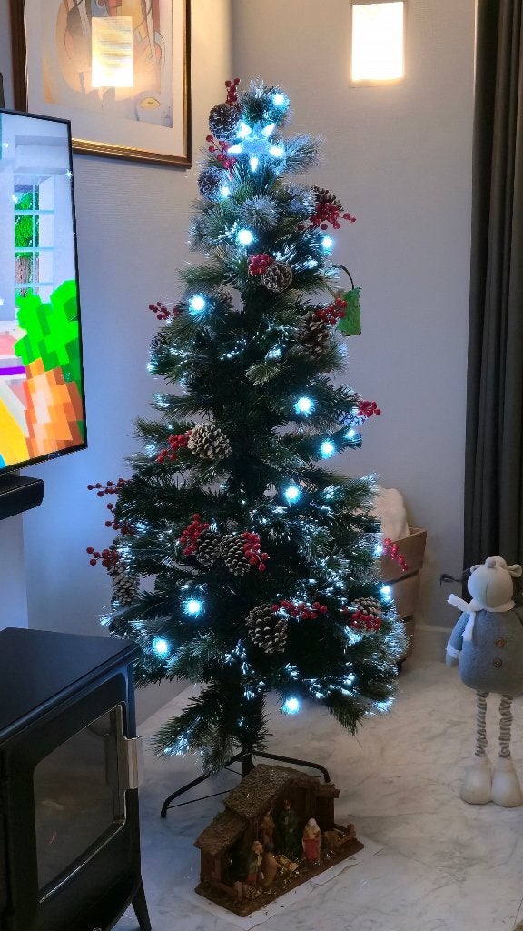 Costway kerstboom met verlichting 180 cm nieuw, Ophalen of Verzenden, Nieuw