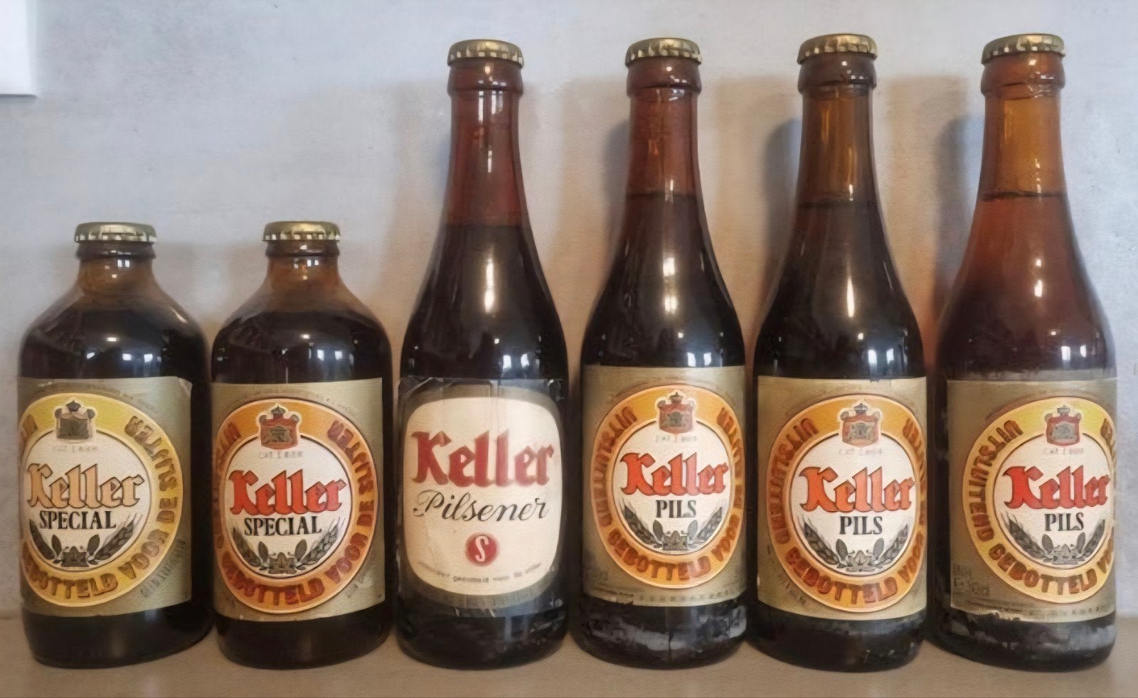 Keller, eind '60-'83: Vriendenkring & Drie Hoefijzers Breda, Verzamelen, Ophalen of Verzenden, Zo goed als nieuw, Flesje(s), Overige merken