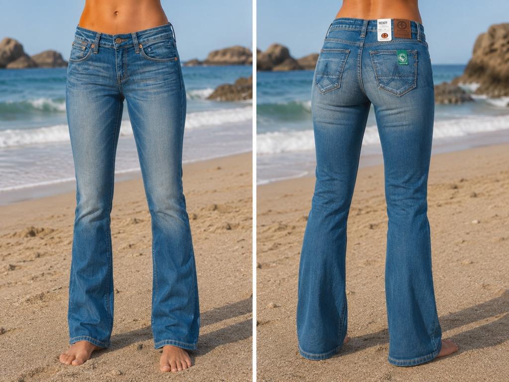 KUYICHI Wendy bootcut jeans W28 L34, Blauw, KUYICHI, Nieuw, Ophalen of Verzenden
