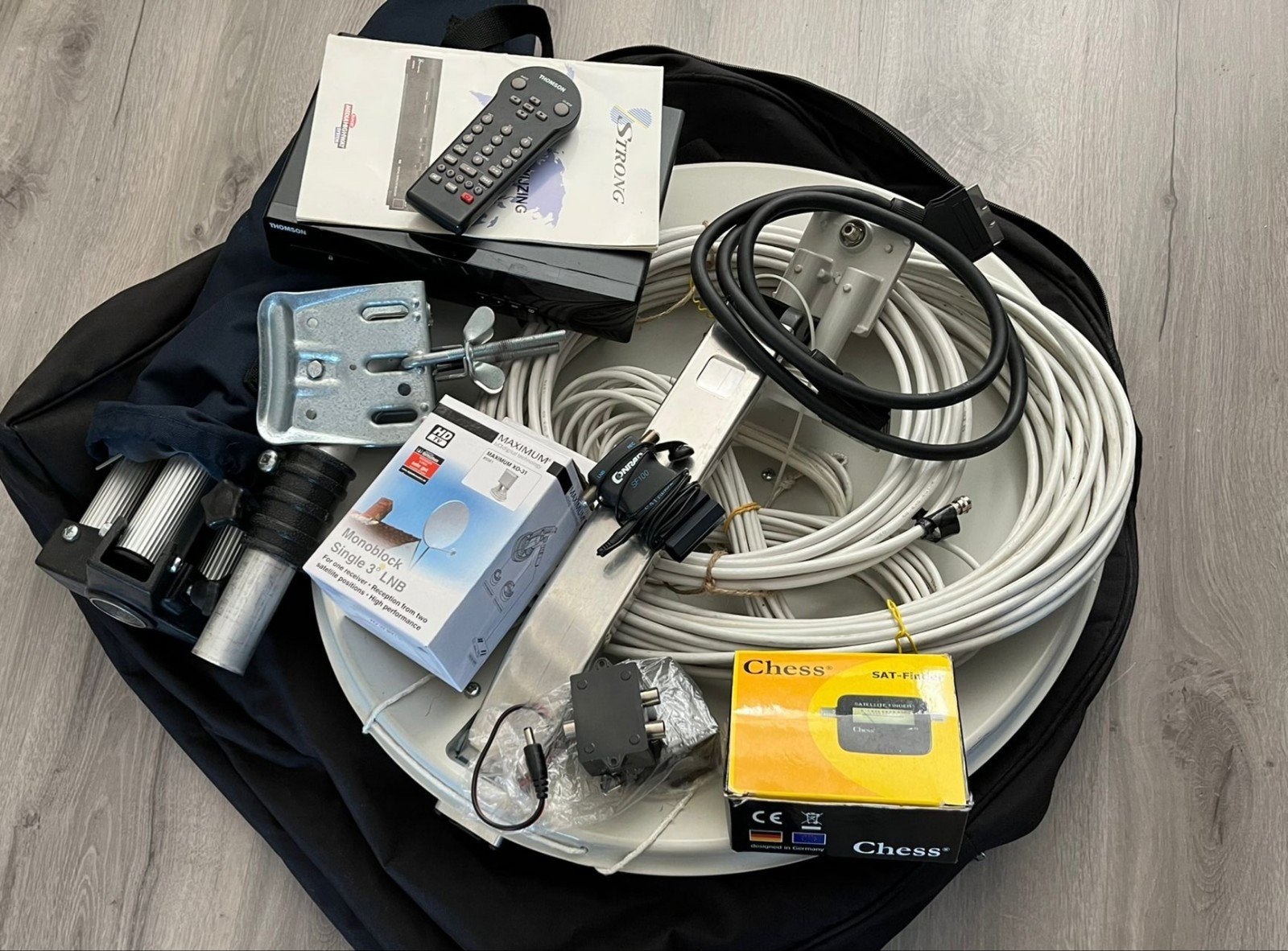 Complete Satellietschotel Set 60 cm - Alles Inbegrepen, Ophalen, Overige merken