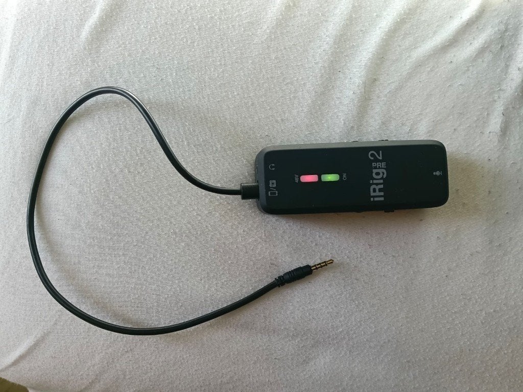 IK Multimedia iRig Pre 2 – microfoon interface/preamp, Ophalen of Verzenden, Zo goed als nieuw, Overige typen