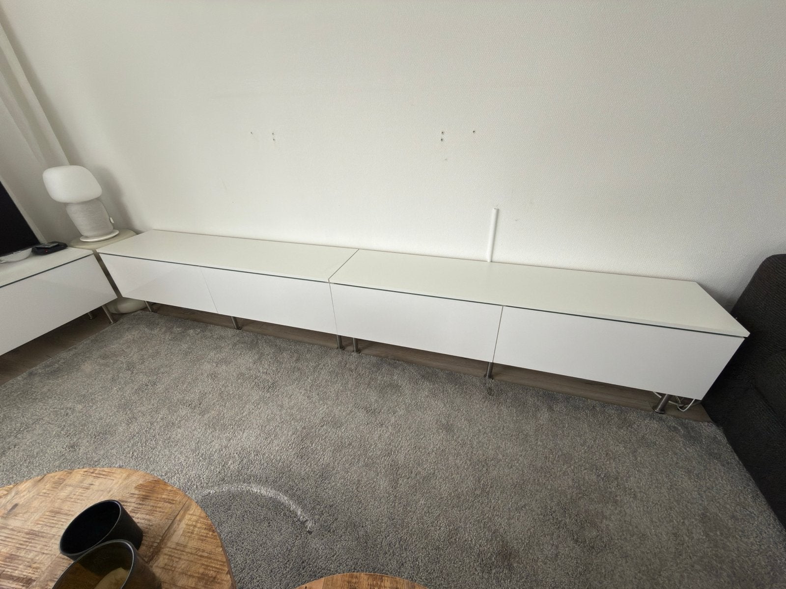 3x TV meubel kastjes met ledlicht - 140x33x46cm, Ophalen, Gebruikt, 100 tot 150 cm, Minder dan 100 cm