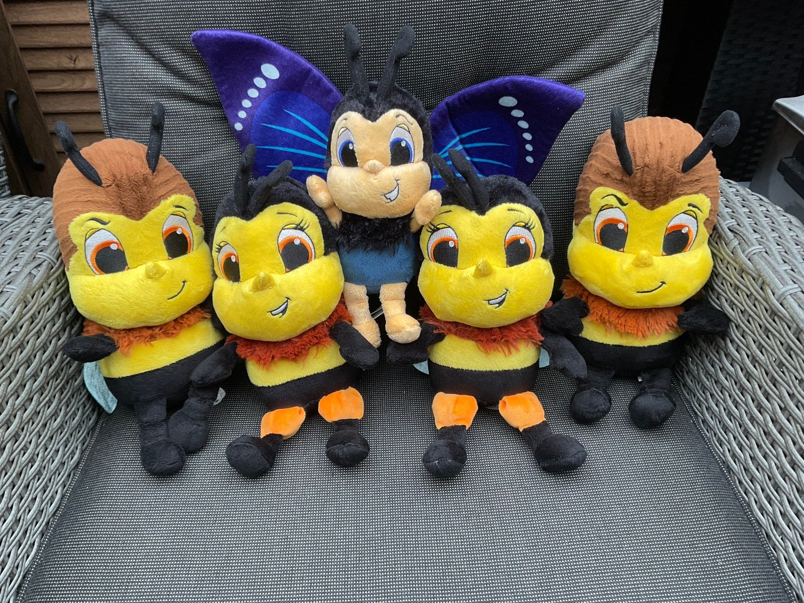 5 nieuwe zgan unbeelievables knuffels 4 bijen en 1 vlinder, Ophalen, Nieuw, Overige typen