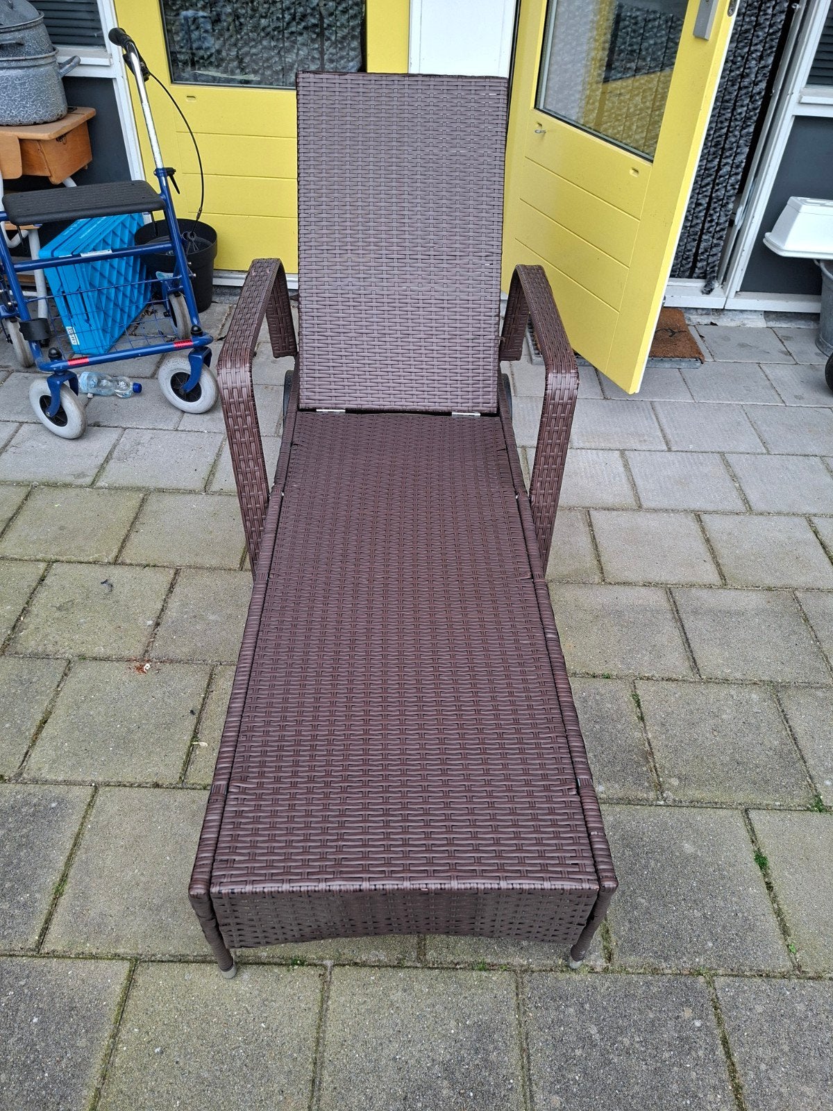 2 Ligbedden van Tectake, Ophalen, Nieuw, Wicker, Verstelbaar