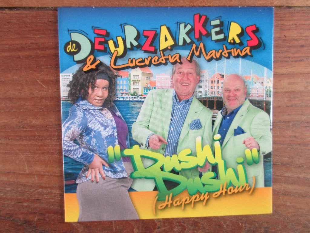 De Deurzakkers & Lucretia Martina Dushi Dushi-Happy Hour CD, Ophalen of Verzenden, Zo goed als nieuw, Single, Inclusief doosje