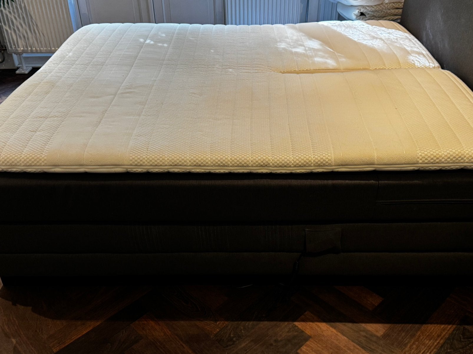 Boxspring, Ophalen, Gebruikt, 210 cm, Tweepersoons