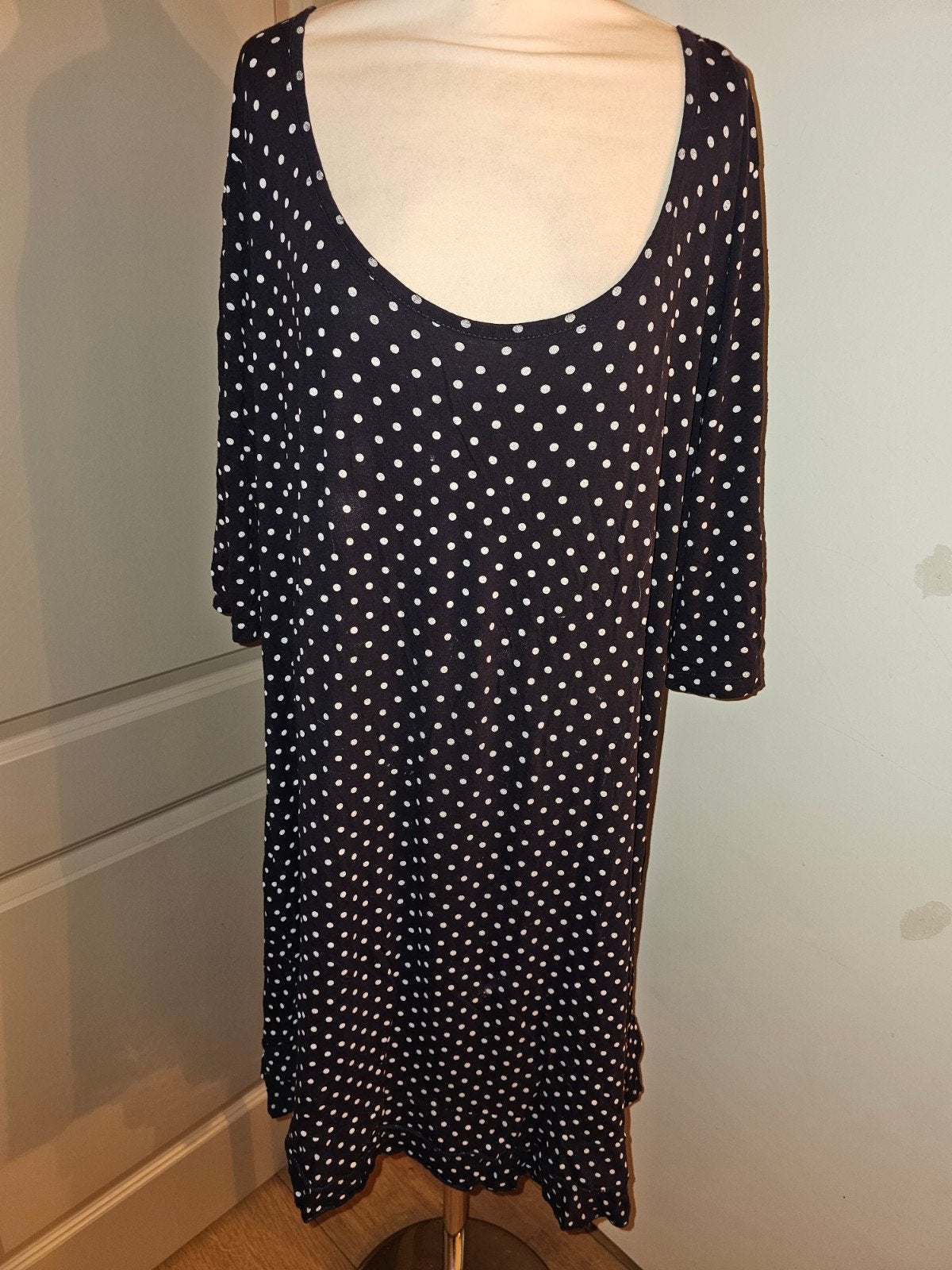 Yoek jurk maat L, Kleding | Dames, Grote Maten, Ophalen of Verzenden, Zo goed als nieuw, Zwart, Jurk