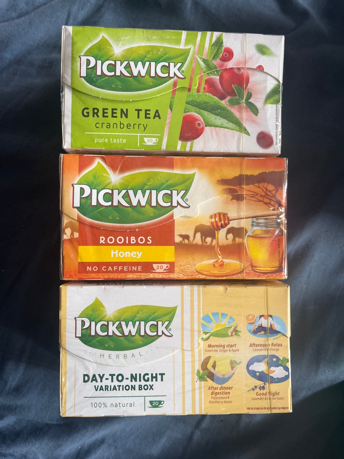 Pickwick Thee Variatiepakket - Groene Thee, Rooibos, Kruiden, Ophalen of Verzenden