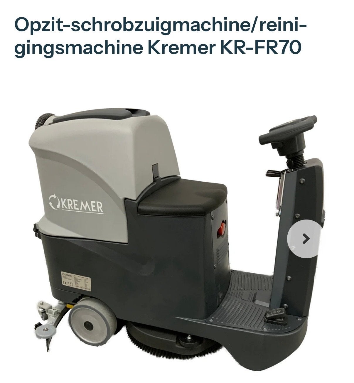 Kremer KR-FR70 Opzit-schrobzuigmachine/reinigingsmachine, Doe-het-zelf en Verbouw, Ophalen, Nieuw