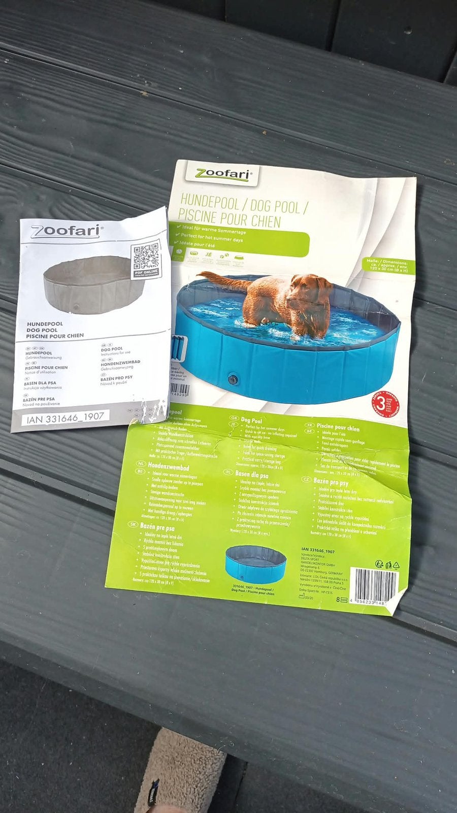 Honden zwembadje, Tuin en Terras, Ophalen, Minder dan 80 cm, Rond, Minder dan 200 cm