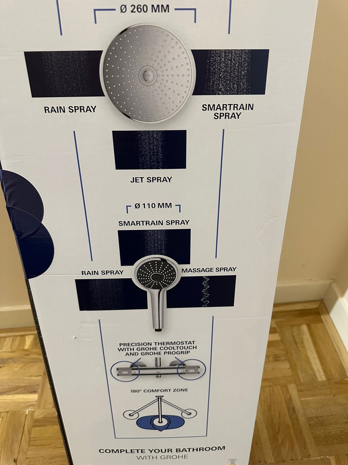 Grohe Vitalio Joy System 260 Douchesysteem, Ophalen, Nieuw, Douche
