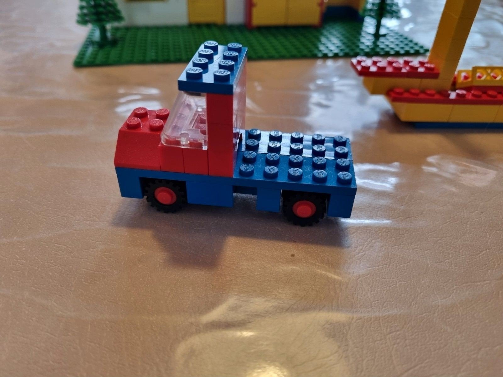Vintage LEGO Basic 540 set met huisjes, boot en auto, Ophalen of Verzenden