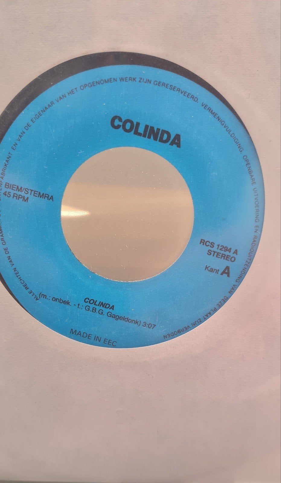 Colinda - Colinda 7 inch single (Made in EEC), Ophalen of Verzenden