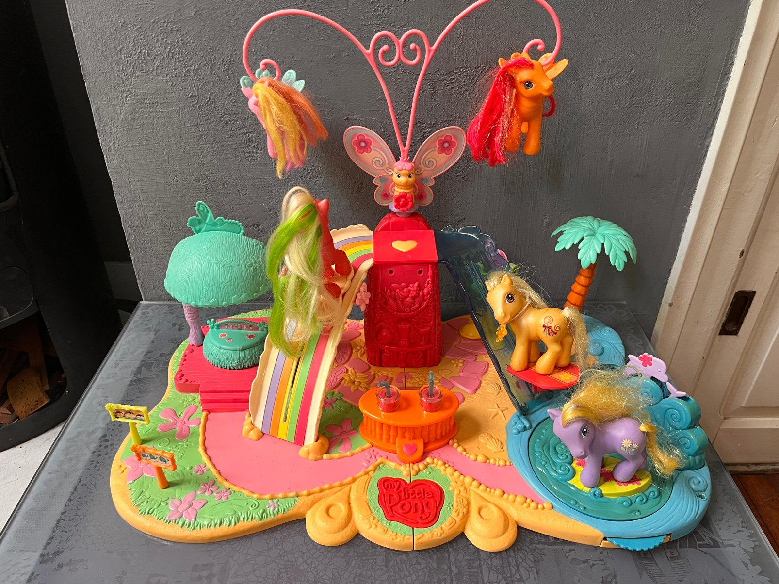 My Little Pony Butterfly Island g3 incl 5 pony’s, Ophalen of Verzenden, Gebruikt