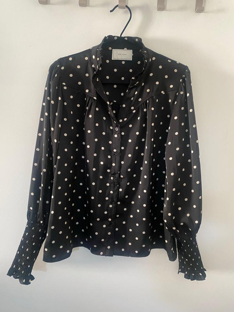 Neo Noir polka dot blouse maat 40, Ophalen of Verzenden, Zo goed als nieuw, Maat 38/40 (M), Zwart