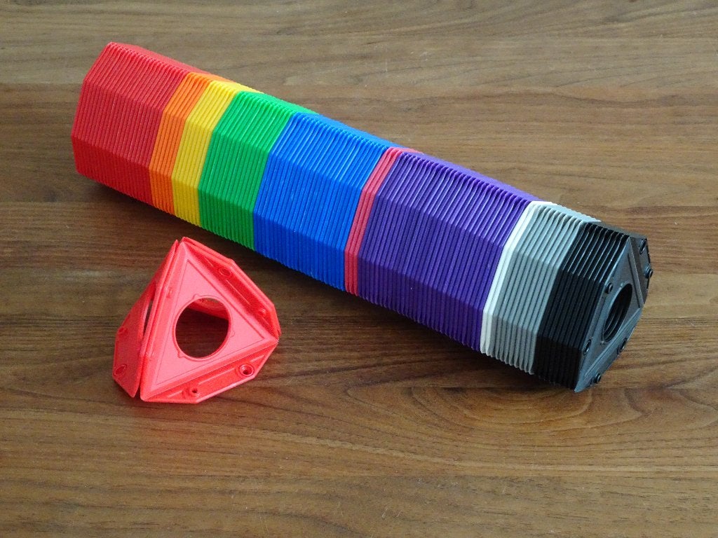 Trigo bouwstenen driehoekige blokken constructiespeelgoed, Ophalen of Verzenden, Gebruikt