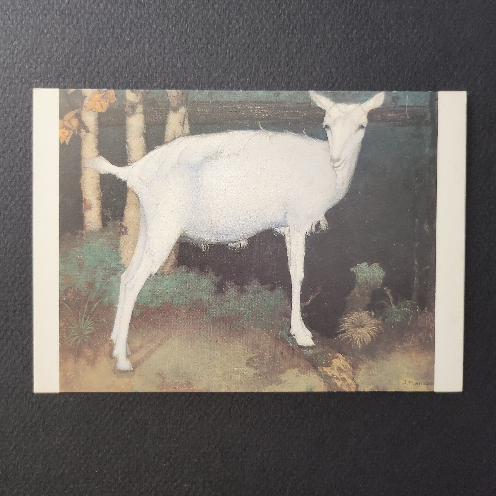 Kunstkaart Jan Mankes - Geit (1914), Verzenden, 1980 tot heden, Ongelopen, Cultuur en Media