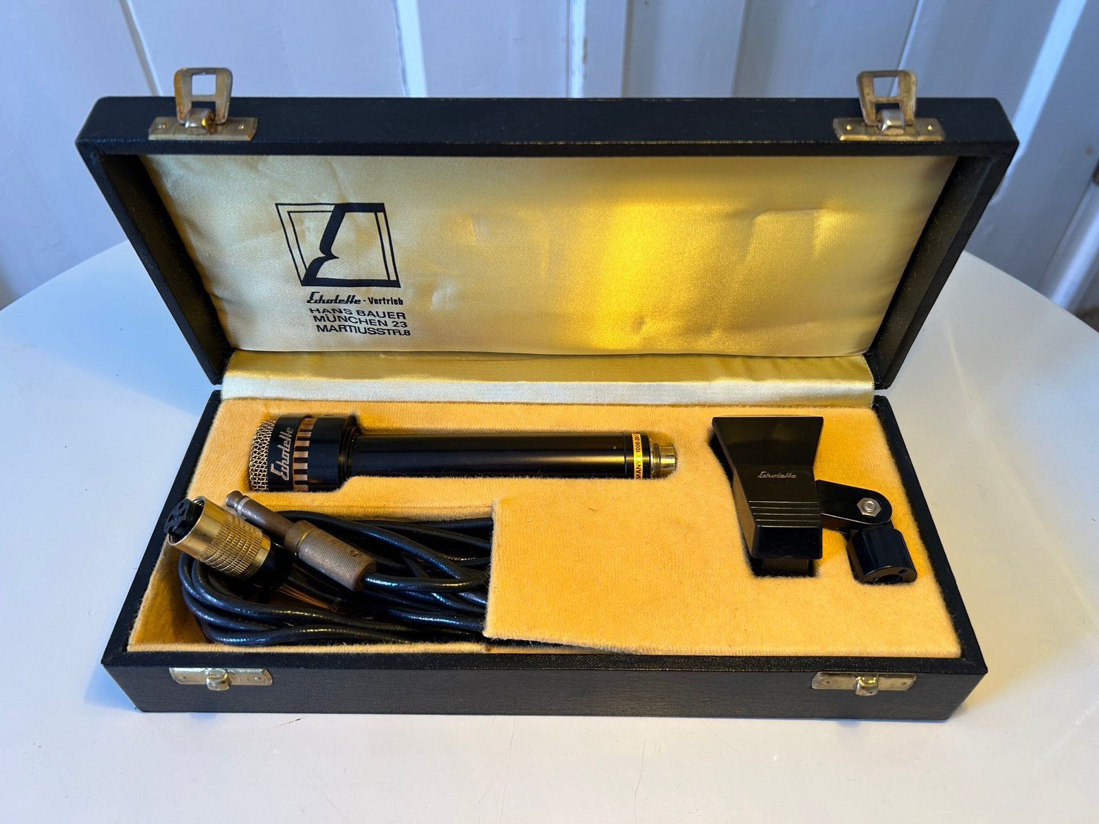 Echolette E1000 1966 microfoon compleet + werkend, Muziek en Instrumenten, Ophalen of Verzenden, Zo goed als nieuw, Studiomicrofoon