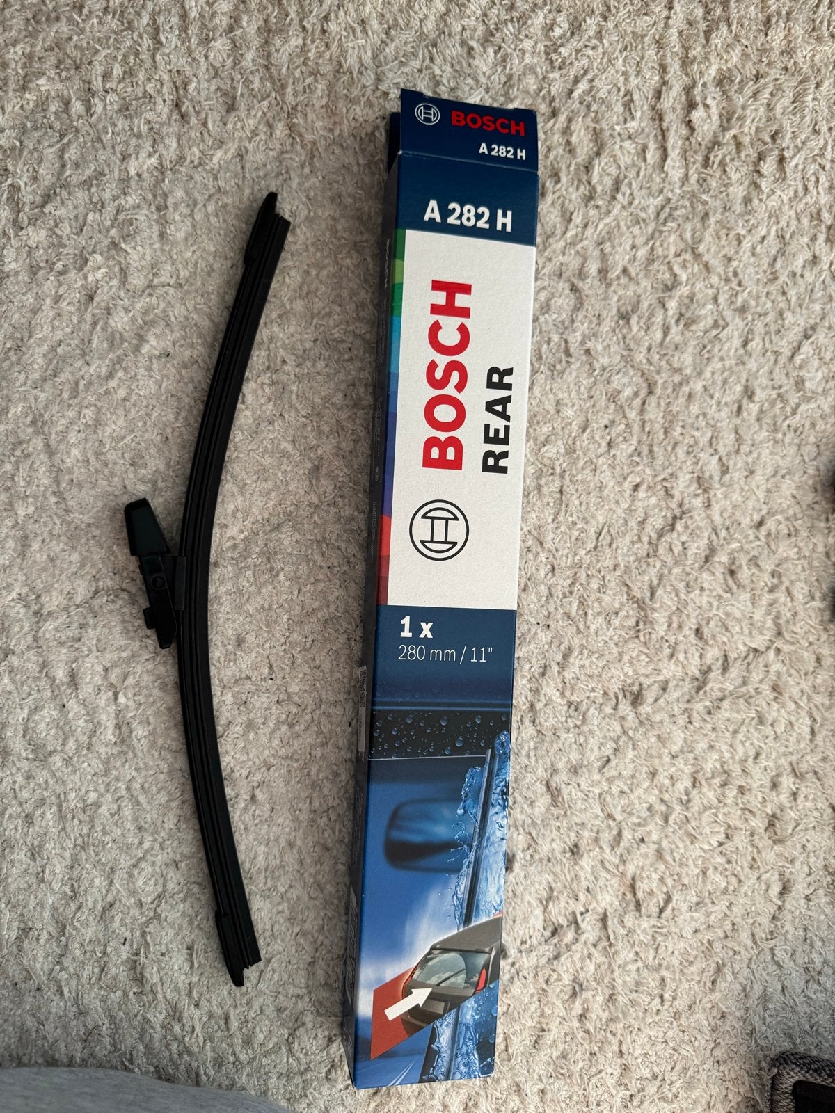 Nieuwe Bosch ruitenwisser achter A 282 H (280mm), Ophalen, Nieuw