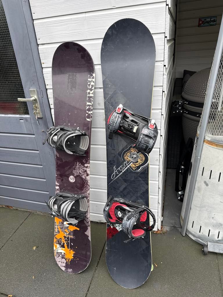 Snowboard met bindingen, Ophalen, Gebruikt, Board