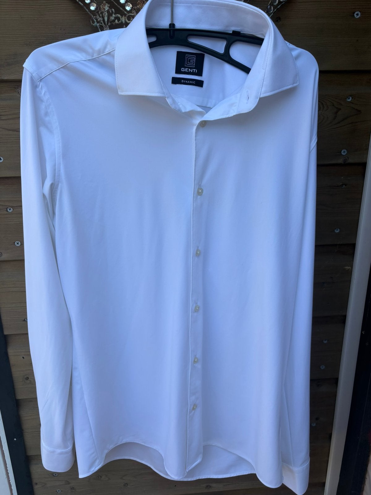 Genti dynamic overhemd wit maat 38, Kleding | Heren, Ophalen of Verzenden, Zo goed als nieuw, Wit, Halswijdte 38 (S) of kleiner