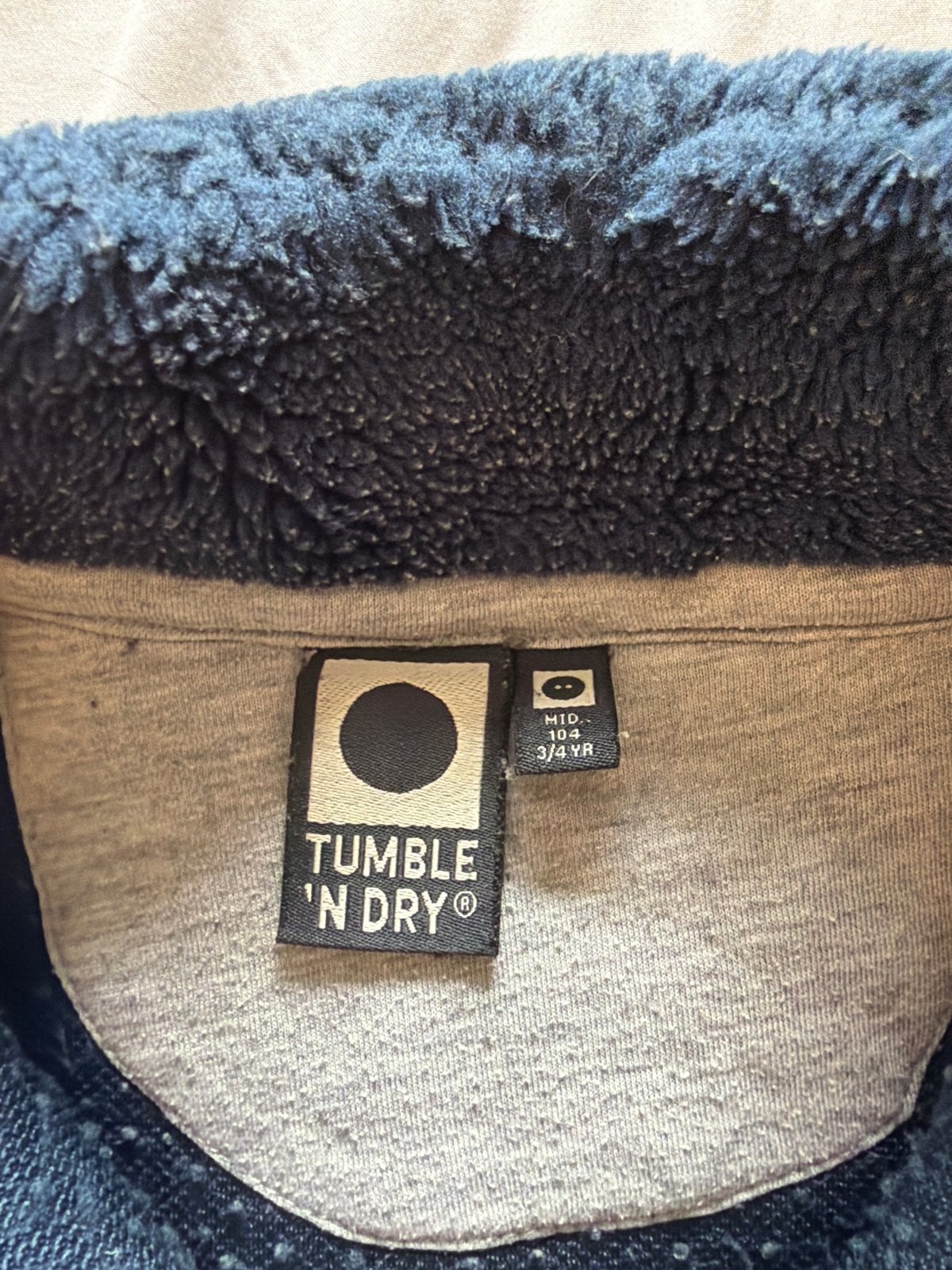 Tumble 'n Dry fleece trui maat 104 (3-4 jaar), Kinderen en Baby's, Ophalen of Verzenden, Zo goed als nieuw, Jongen of Meisje, Trui of Vest