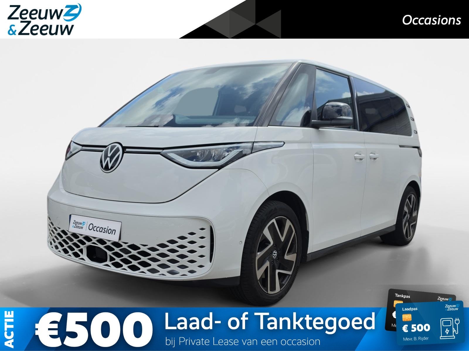 Volkswagen ID. Buzz Pro Advantage 77 kWh | Navigatie Pack |, Auto's, Automaat, 12 maanden, Gebruikt, Zwart