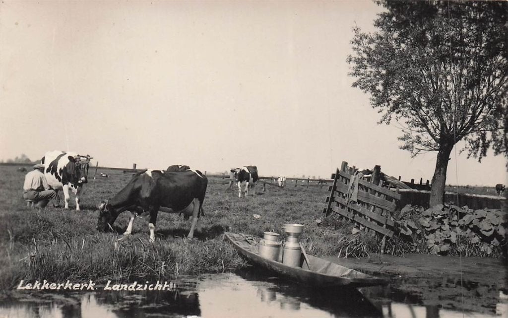 703-063-041 Lekkerkerk Landzicht, Verzenden, Voor 1920, Zuid-Holland
