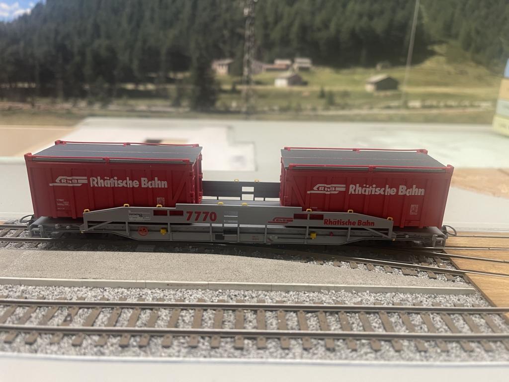 Bemo 2290 120 RhB SI 7770 ACTS Tragwagen, Hobby en Vrije tijd, Overige merken, Gelijkstroom, Wagon, Ophalen of Verzenden