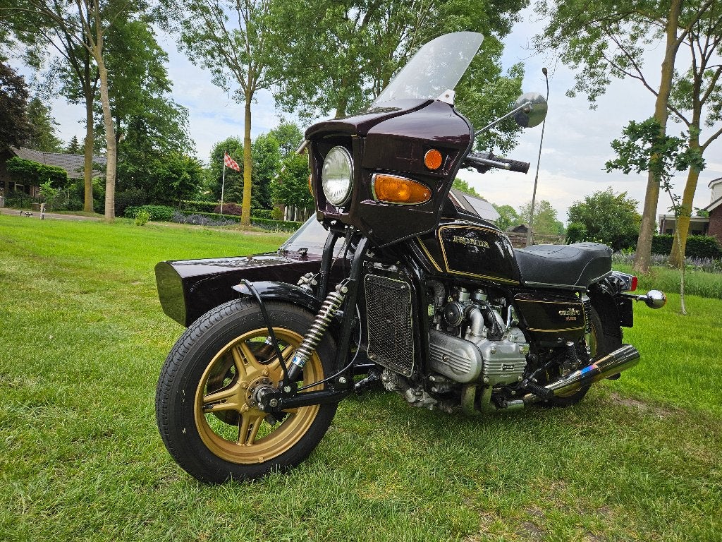 Honda Goldwing GL1000 met zijspan, Motoren, Cardan-aandrijving, 4 cilinders, Motorrijbewijs A, Gebruikt